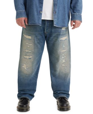 Mens big and tall distressed jeans best sale