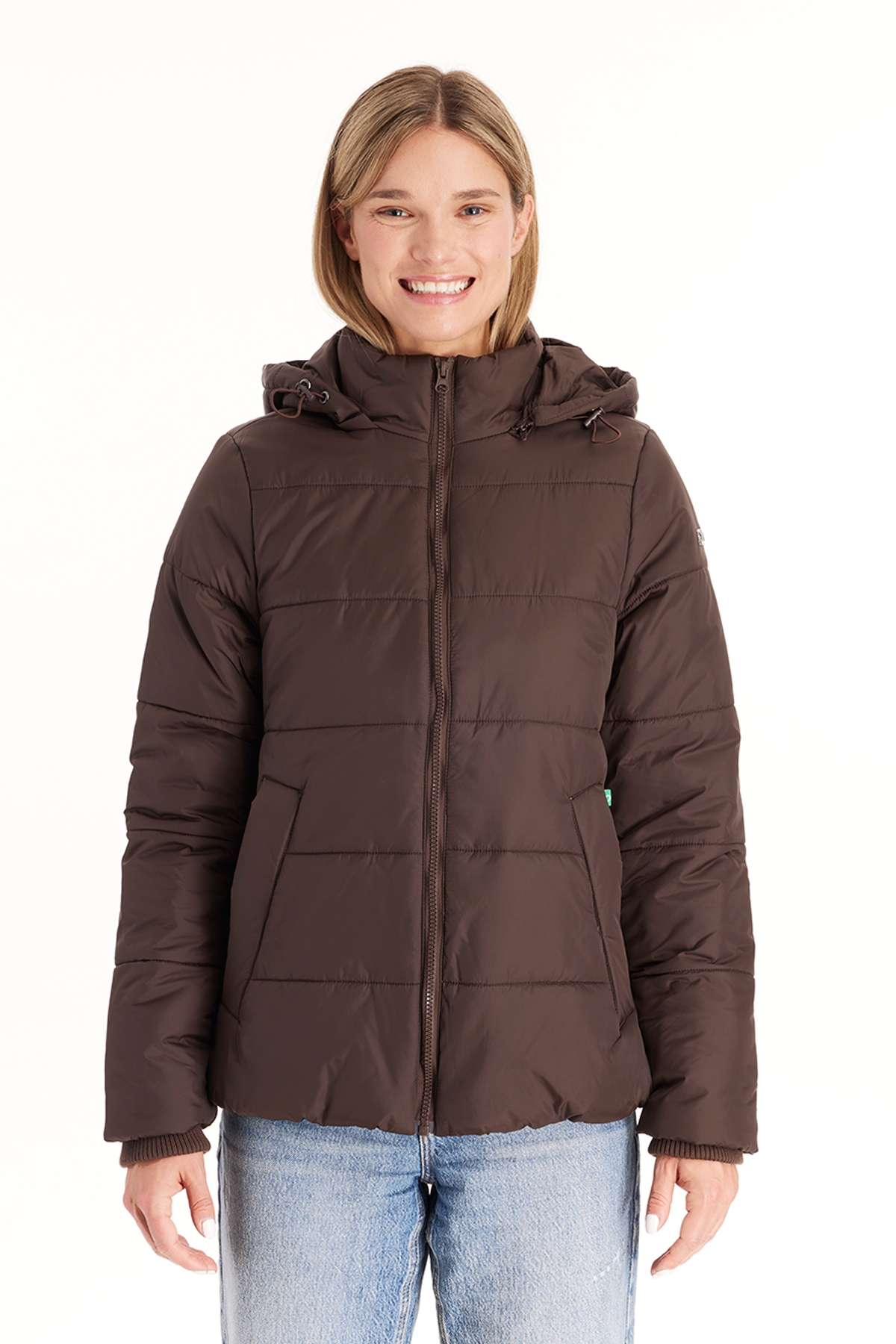 Maternity Leia - 3in1 Bomber Puffer Jacket Quilted Hybrid - Dark chocolate
