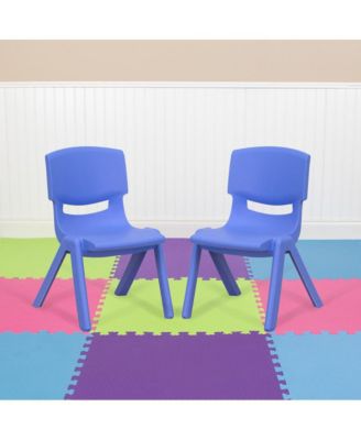 10 Pack Plastic Stackable School Chair With 10.5" Seat Height