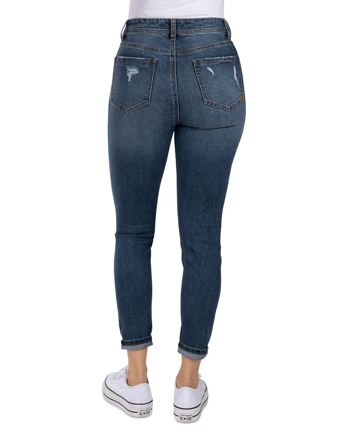 Indigo Rein Juniors' High-Rise Ripped Skinny Jeans - Macy's