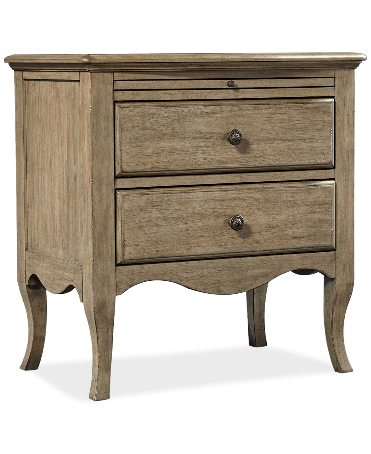 Furniture Provence 2 Drawer Nightstand In Lt. Brown