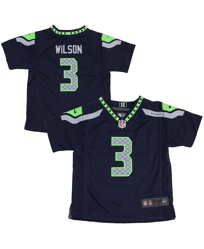 Men's Nike Russell Wilson Navy Denver Broncos Player Name & Number T-Shirt