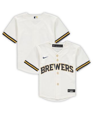 MLB Milwaukee Brewers Toddler Boys' Pullover Jersey - 4T