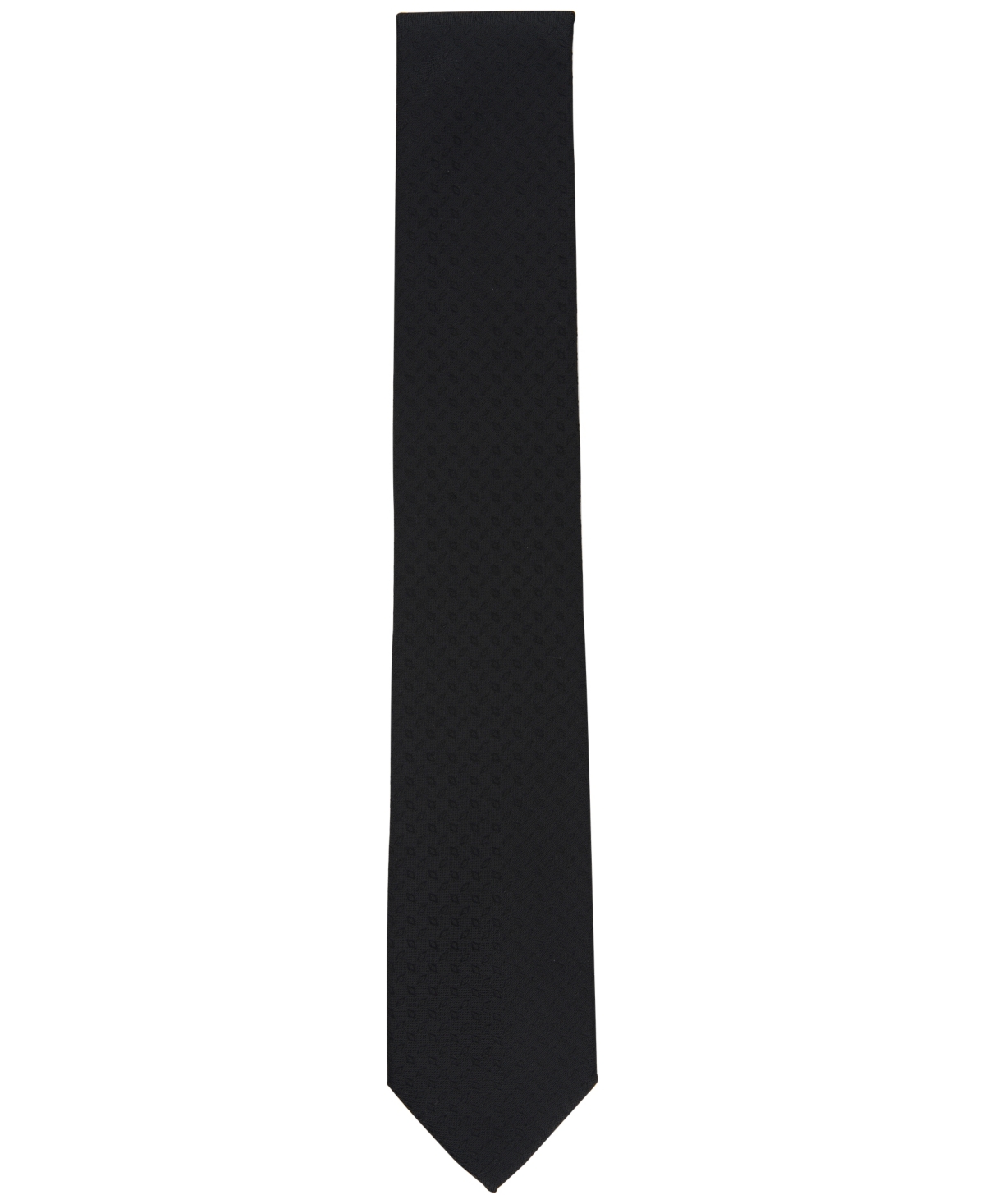 Shop Alfani Men's Lunar Geo-print Solid Tie, Created For Macy's In Black