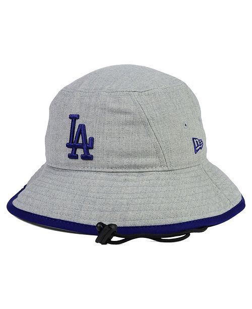 New Era Los Angeles Dodgers Heather Tipped Bucket Hat Reviews Sports Fan Shop By Lids Men Macy S