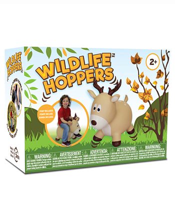 Farm Hoppers Deer Ride On Toddler Inflatable Bounce Toy Macy s