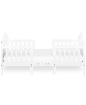 Rose 3-in-1 Convertible Toddler Bed, Greenguard Gold, JPMA, Safety Rails, Made of Sustainable New Zealand Pinewood