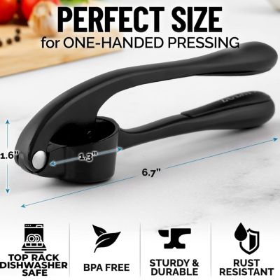 Premium Garlic Press Set - Rust Proof & Dishwasher Safe Professional Garlic Mincer Tool