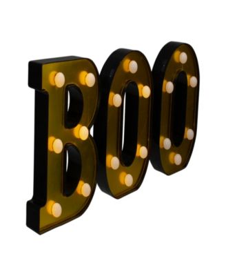 6.5" LED Lighted "BOO" Halloween Marquee Sign