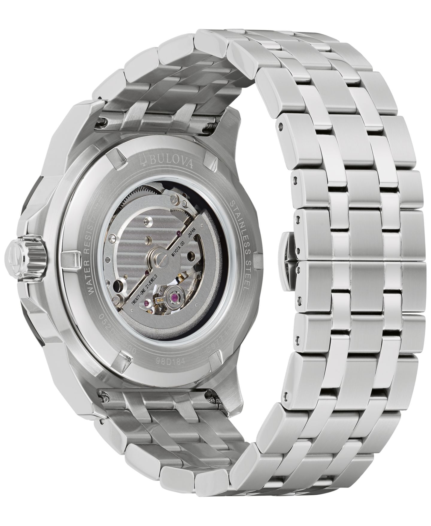 Мужские часы Bulova Automatic Marine Star Marc Anthony Stainless Steel Bracelet Watch 45mm — фото 3