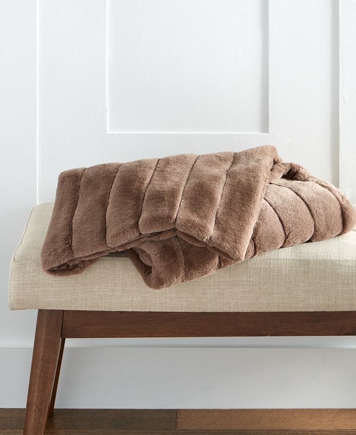 Macys faux hotsell fur throw
