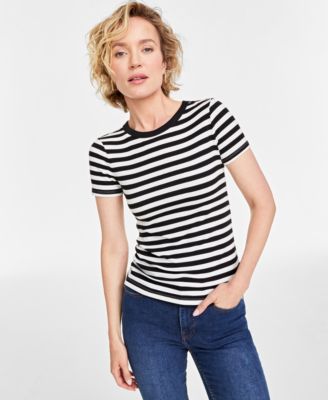 Women’s Ribbed T-Shirt, Created for Macy’s 