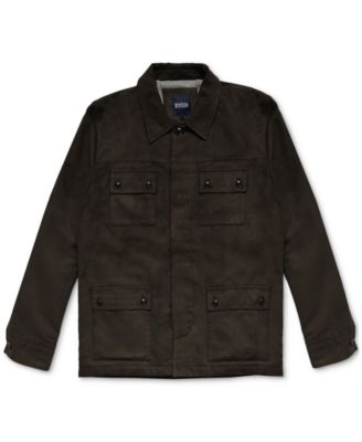 Benson - Men's Bolton Regular-Fit Faux-Suede Jacket