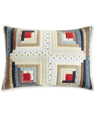 Charter Club - Log Cabin Artisan Cotton Sham, Standard, Created for Macy's