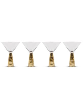 8 Oak Lane Glass Stemmed Martini Glasses, Set of 4 - Macy's