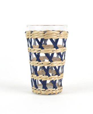 Стеклянный стакан из ротанга 8 Oak Lane, набор из 4 предметов