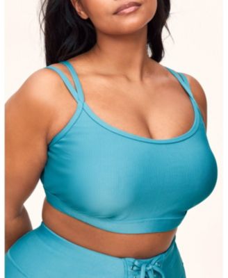 Plus Size Remy Rib Bra Ribbed Sports Bra