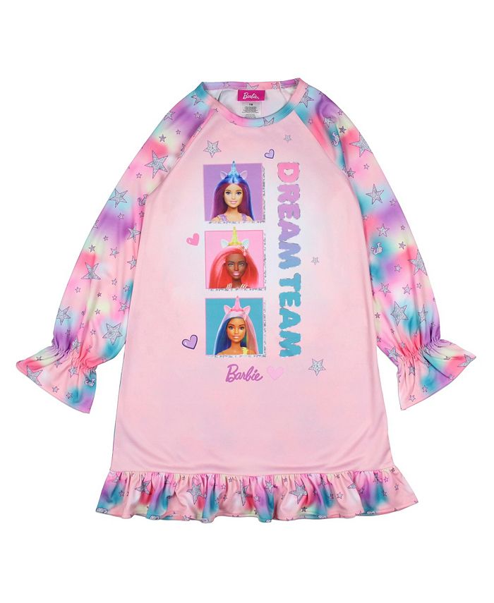 Barbie Girls Dream Team Characters Unicorn Kids Sleep Pajama