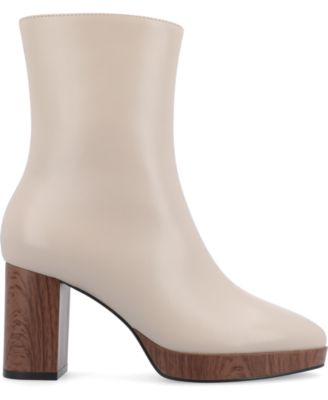 Women's Romer Center Seam Platform Block Heel Booties