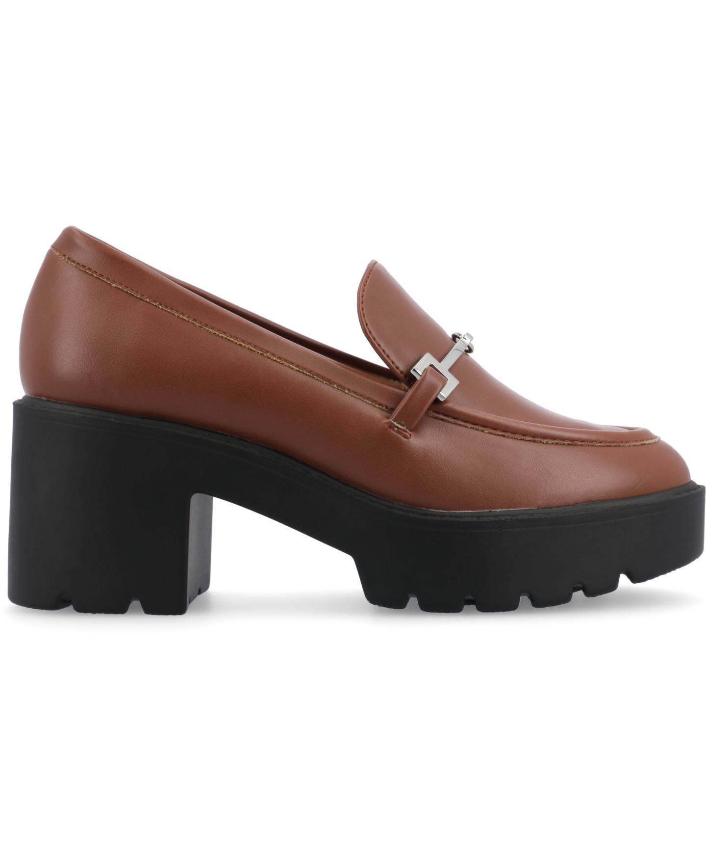 Женские туфли Journee Collection Kezziah Platform Lug, цвет: Коричневый — фото 2
