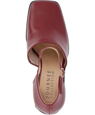 Women's Bobby Block Heel Square Toe Pumps