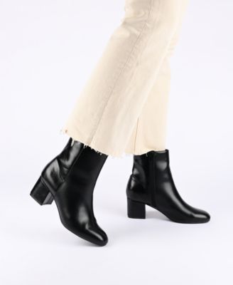 Women's Adria Round Toe Block Heel Booties