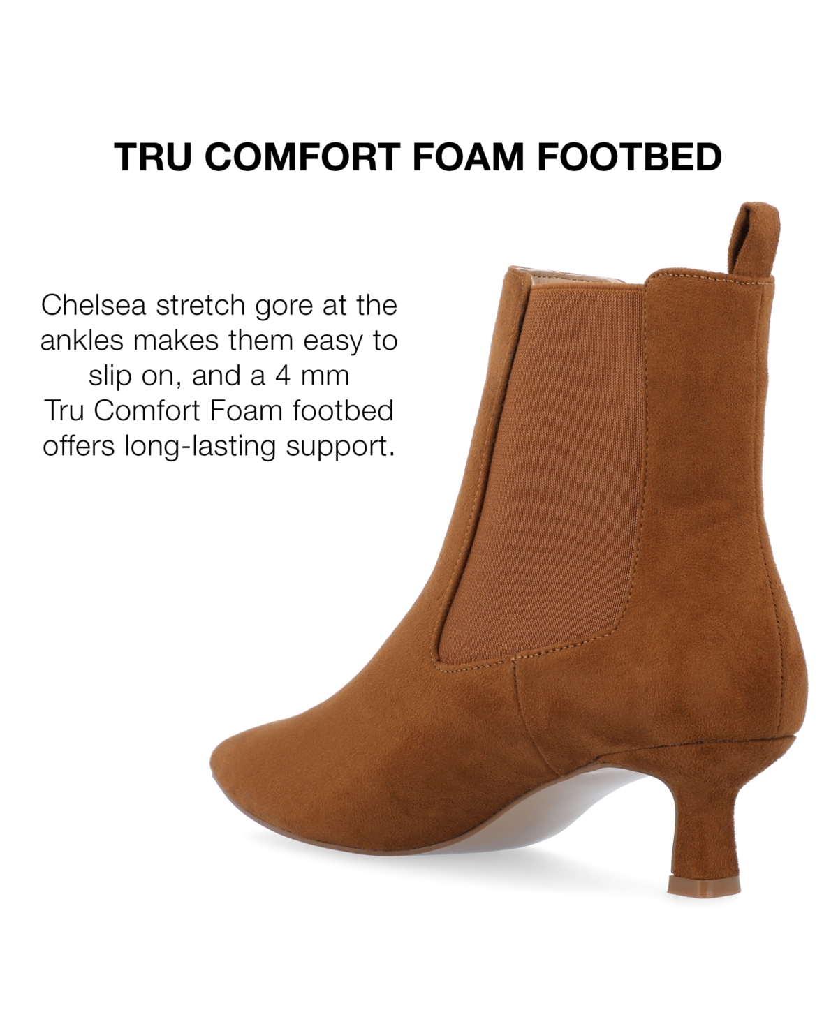 Journee Collection Women's Tenlee Pointed Toe Kitten Heel Dress Booties