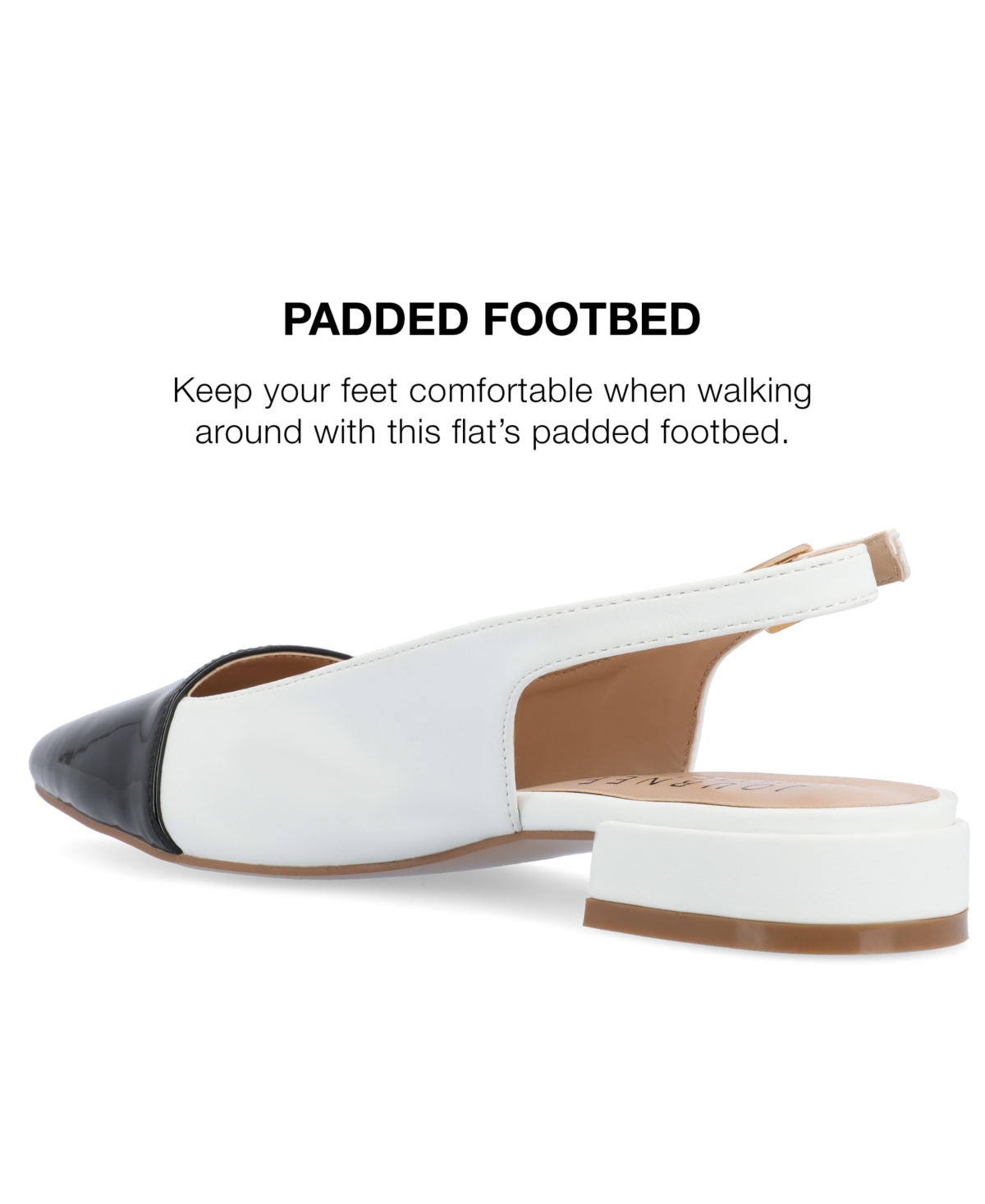 Journee Collection Women's Bertie Two Tone Slingback Flats