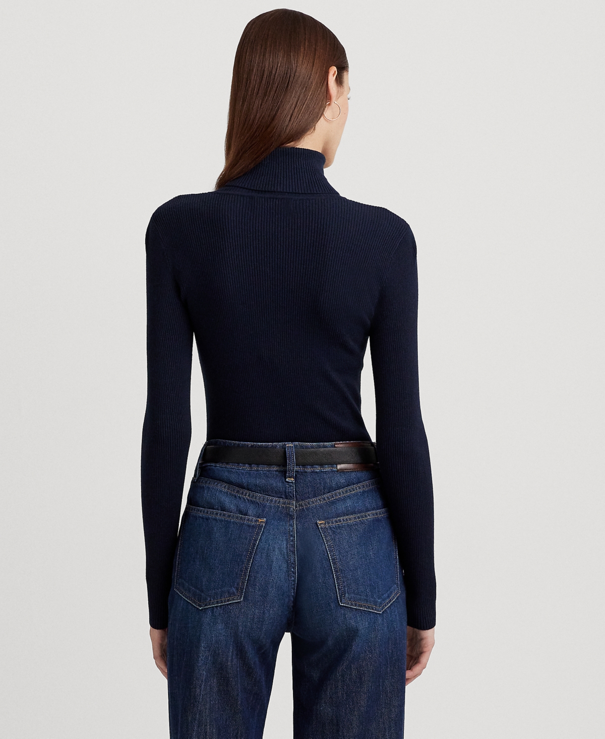 Ralph Lauren Turtleneck Sweater In Blue