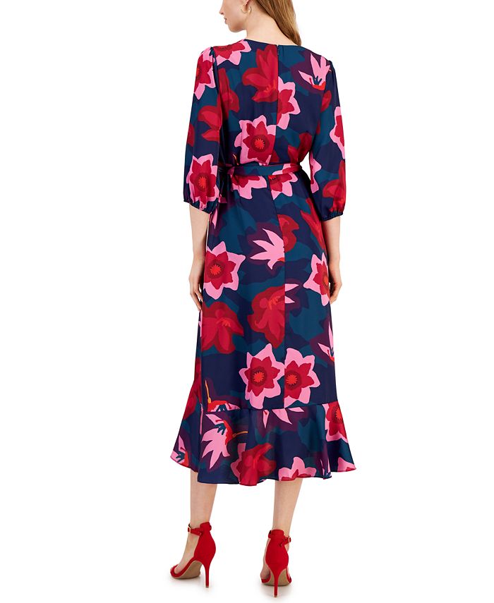 Sam Edelman Women's Matisse Side-Tie Ruffled Midi Dress - Macy's