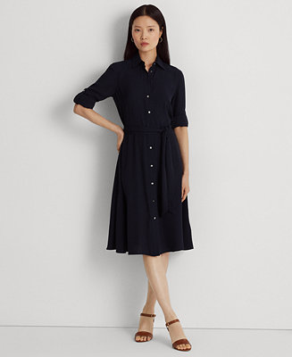 Lauren Ralph Lauren Fit & Flare Shirtdress - Macy's