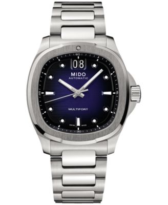 Mido - Men's Swiss Automatic Multifort Stainless Steel Bracelet Watch 41mm