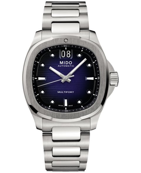 Мужские часы Mido Swiss Automatic Multifort Stainless Steel Bracelet Watch 41mm