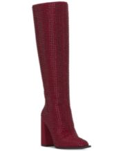Macys boots red 2025