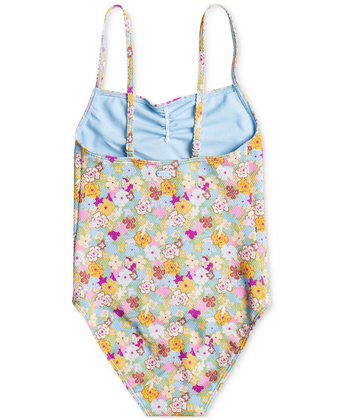 Roxy Big Girls Nostalgic Seaside Floral OnePiece Swimsuit Macy's