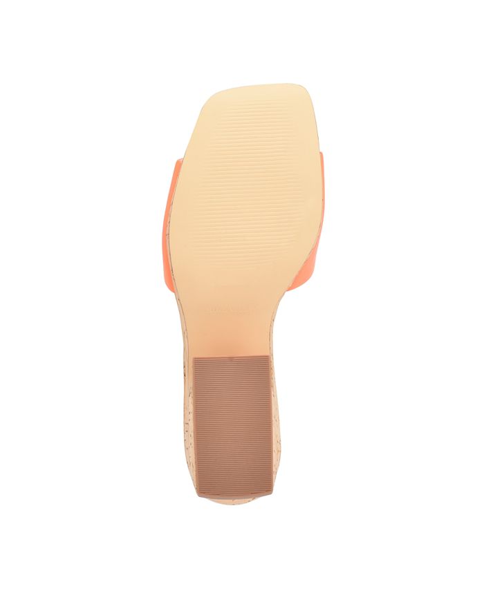 Nine West Women's Oklee 3 Heeled Sandal - Block Heel Slide With Wide Strap - View #4