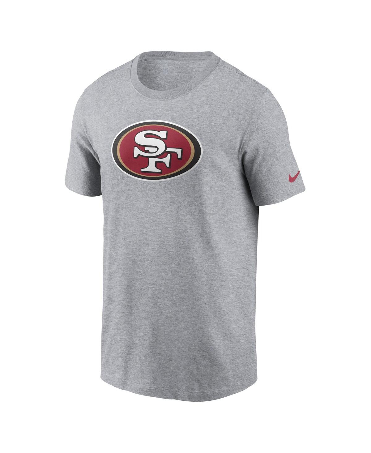 Shop Nike Men's  Gray San Francisco 49ers Logo Essential T-shirt