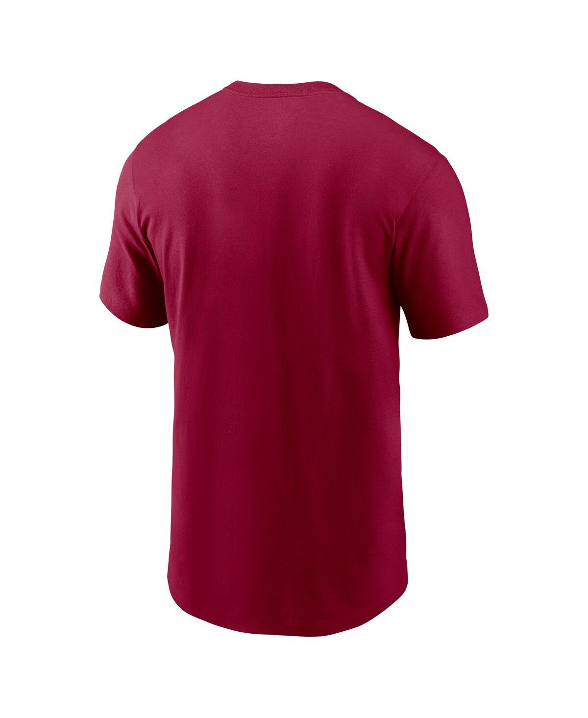 Shop Nike Men's  Burgundy Washington Commanders Lockup Essential T-shirt