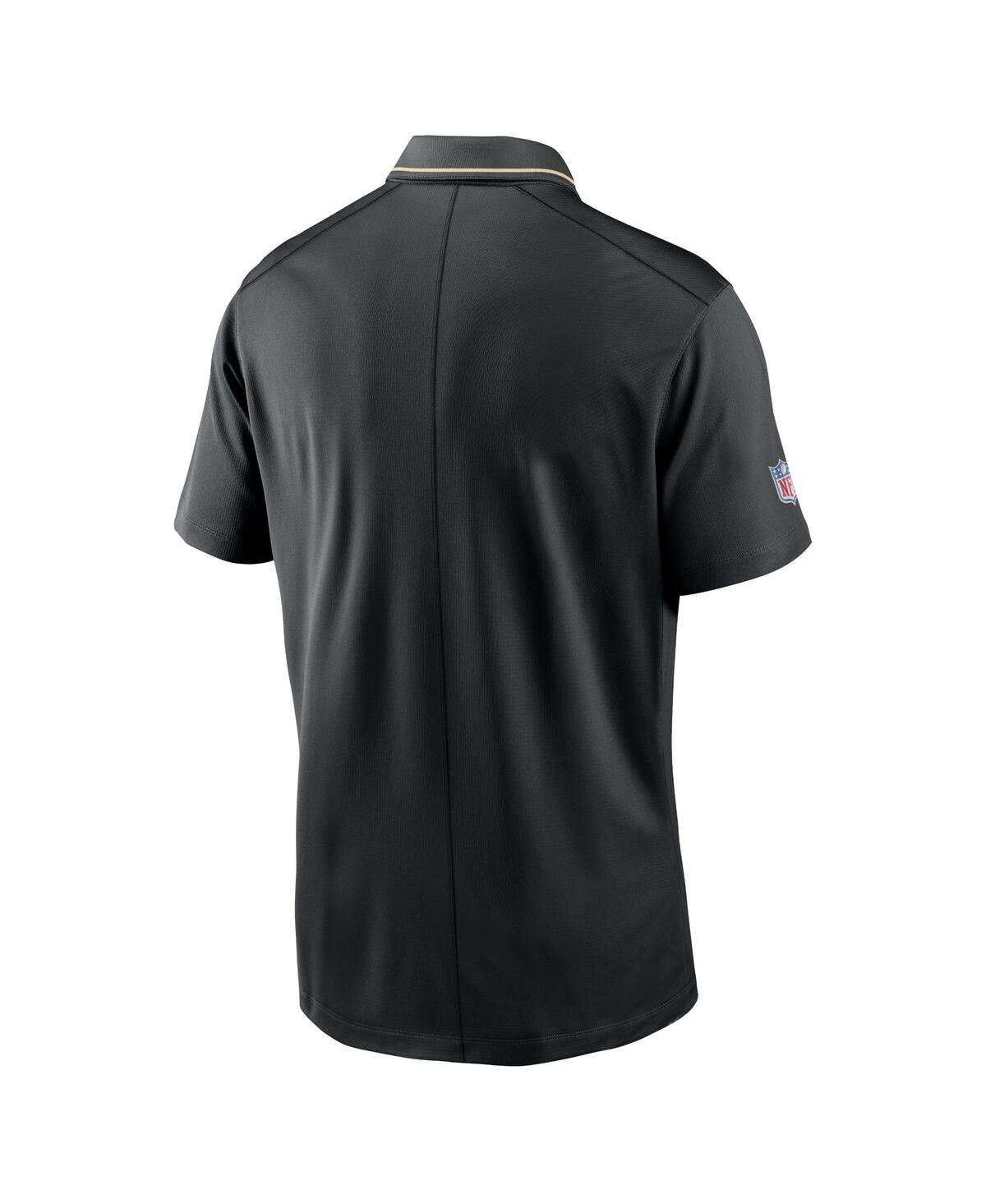 Men's Nike Black New Orleans Saints Sideline Victory Performance Polo Shirt