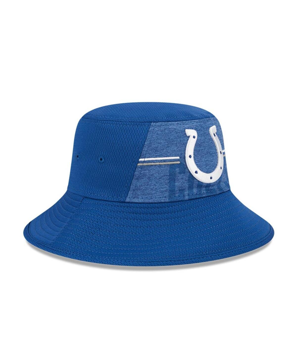 Shop New Era Men's  Royal Indianapolis Colts 2023 Nfl Training Camp Stretch Bucket Hat