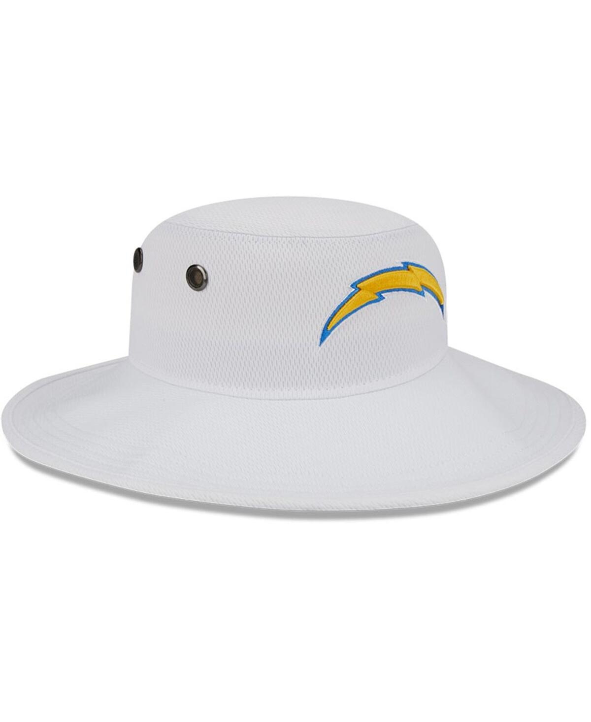 New Era Men's  White Los Angeles Chargers 2023 Nfl Training Camp Panama Bucket Hat In White