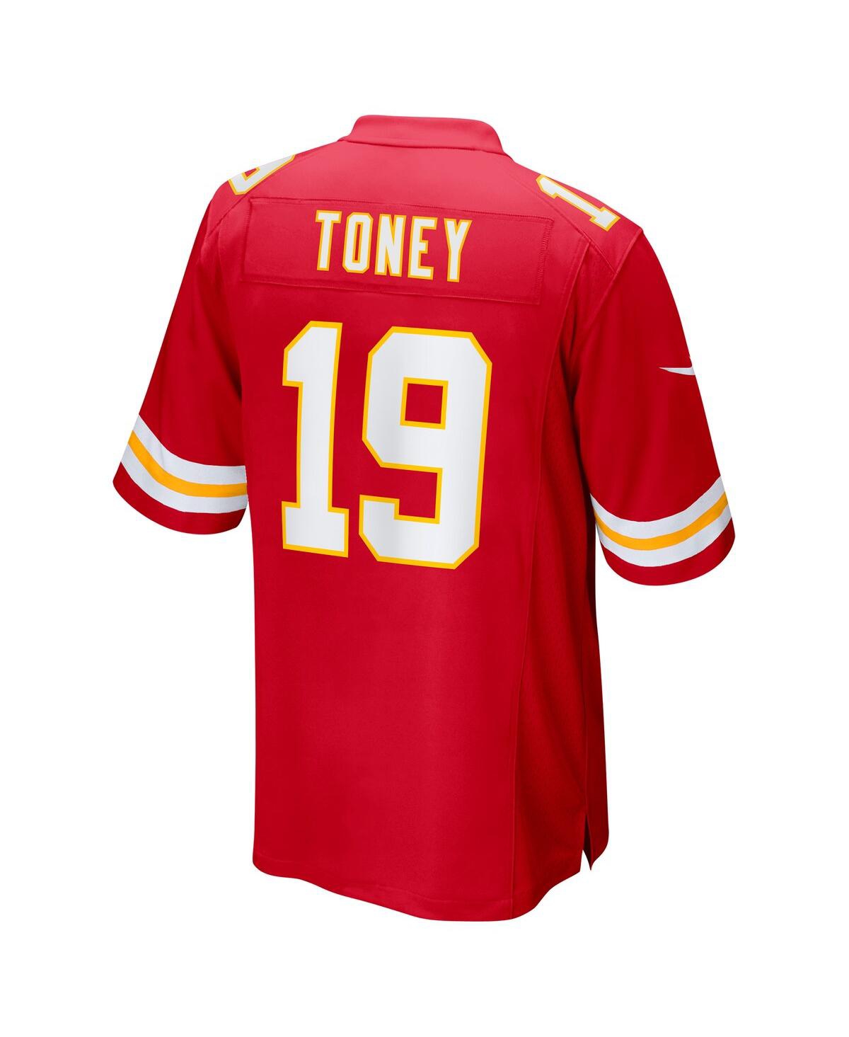 Men's Nike Kadarius ToneyKansas City Chiefs Super Bowl Lvii Patch Game Jersey - Red