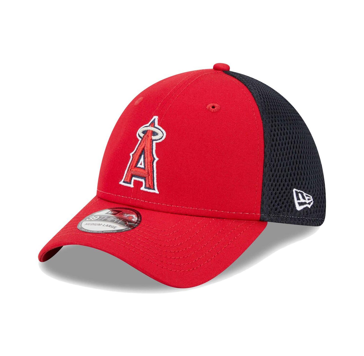Men's Red Los Angeles Angels Team Neo 39THIRTY Flex Hat