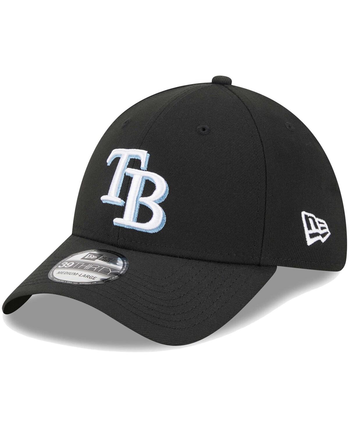 Men's New EraTampa Bay Rays Logo 39THIRTY Flex Hat - Black