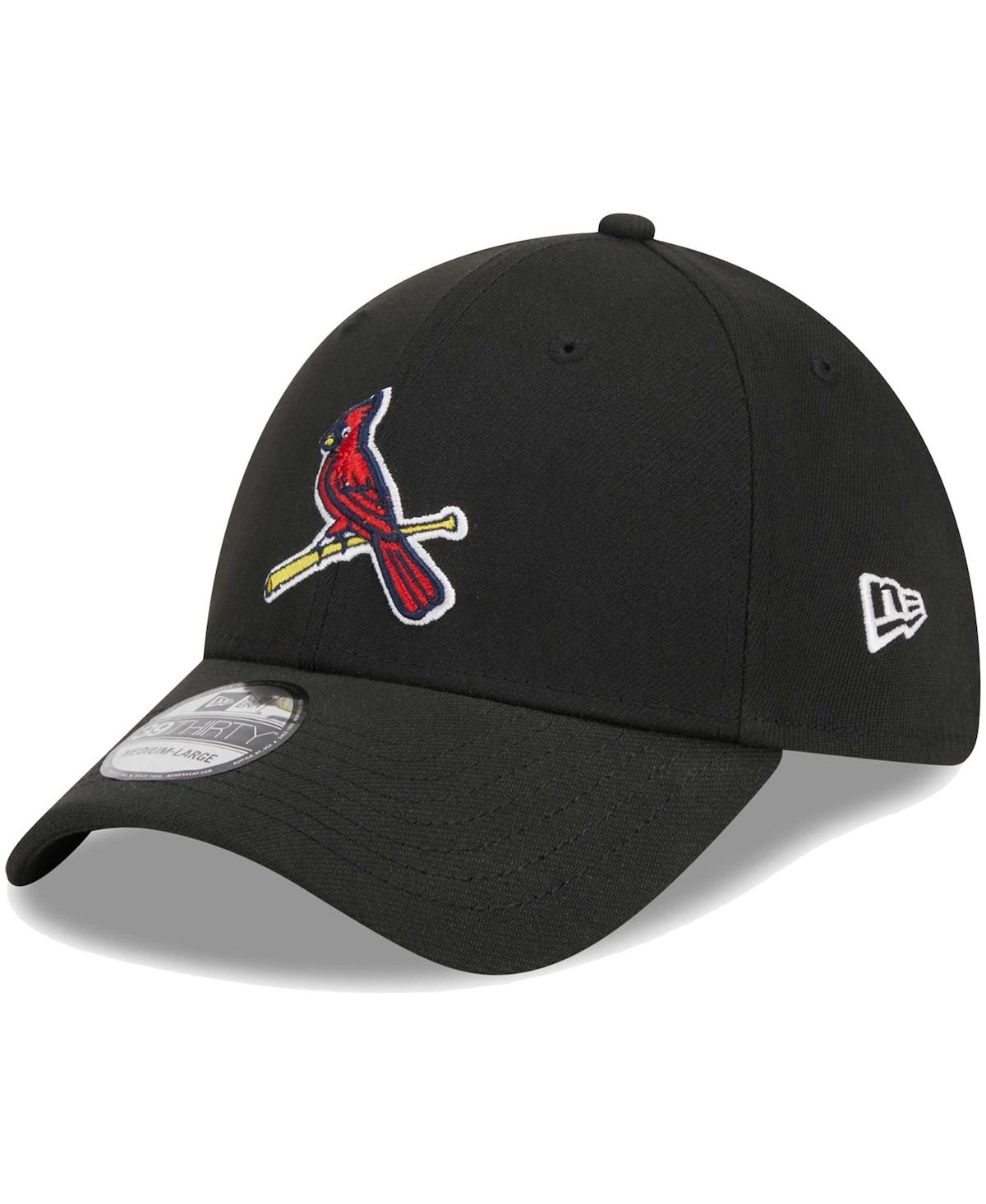 New Era Men's  Black St. Louis Cardinals Logo 39thirty Flex Hat In Black