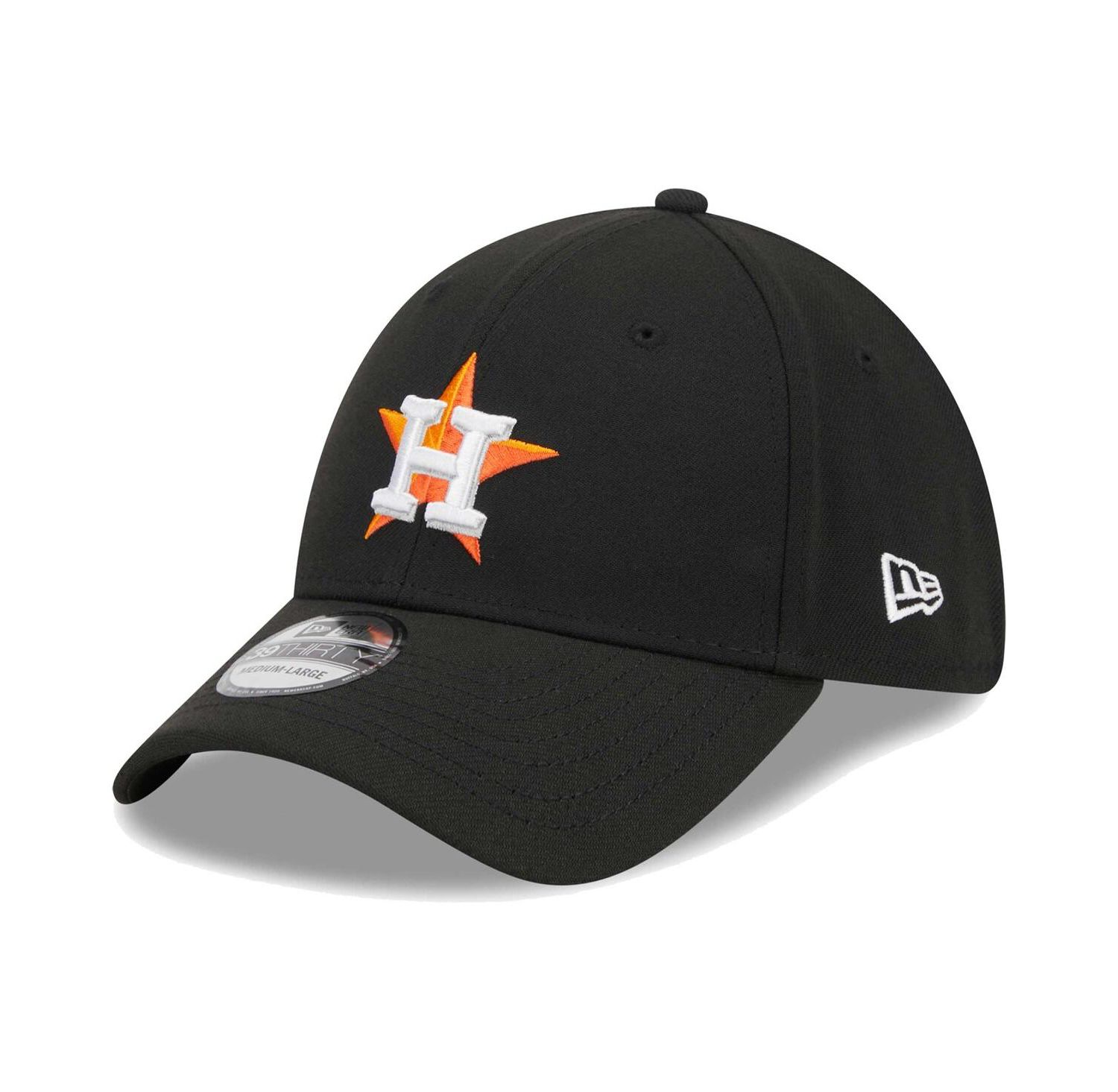 Men's Black Houston Astros Logo 39THIRTY Flex Hat