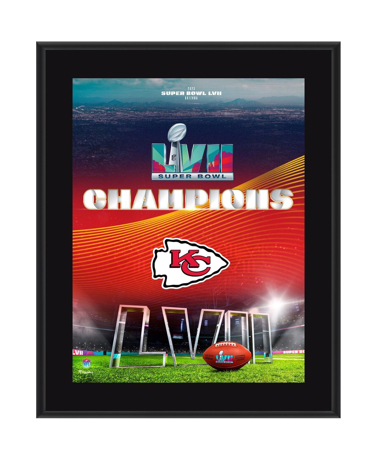 Fanatics Authentic Kansas City Chiefs 10.5" X 13" Super Bowl Lvii Champions Sublimated Plaque In Multi
