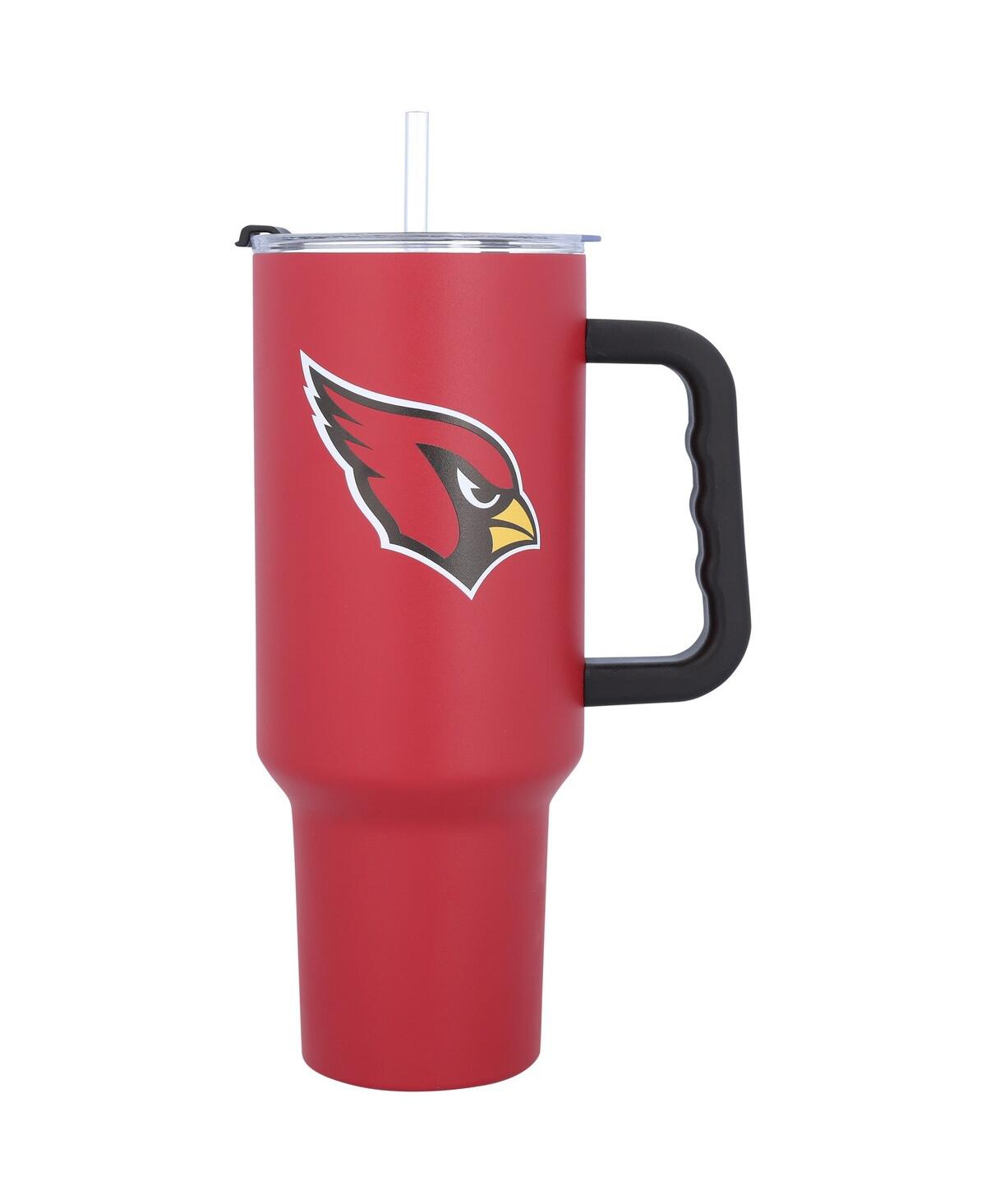 Logo Brands Arizona Cardinals 40 oz Travel Tumbler With Handle In Red