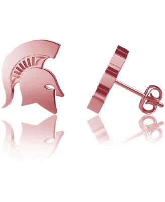 Womens Dayna Designs Michigan State Spartans Rose Gold Post Earrings 7790₽