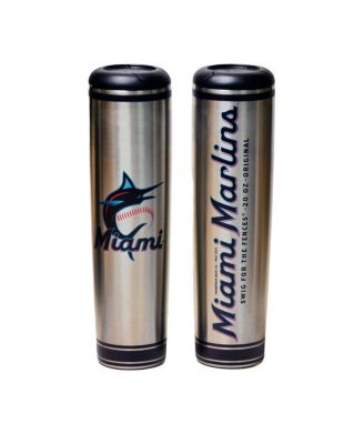 Miami Marlins 20 Oz Metal Bat Tumbler